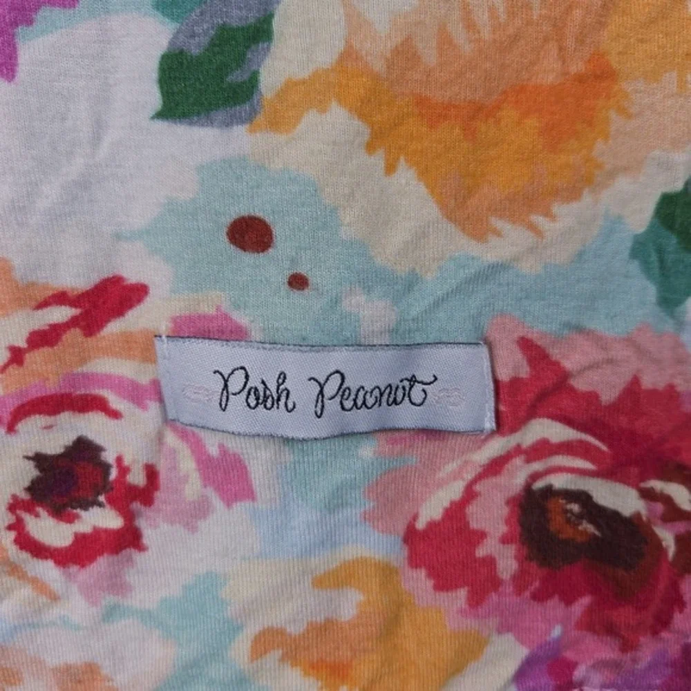 Posh Peanut Bamboo Swaddle Blanket Floral Pink Blue‎ Baby Blanket